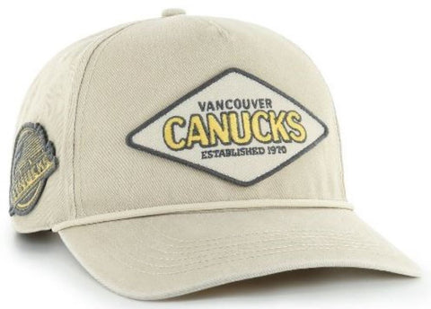 '47 NHL Vancouver Canucks Cairn Hitch RF Adjustable Snapback Hat - Beige