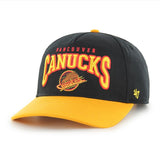 47 NHL Vancouver Canucks Hard Hat Arch Hitch Snapback - Black/Yellow