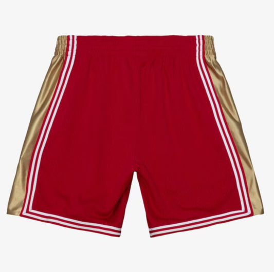 Mitchell and Ness NBA Cleveland Cavaliers Authentic 2003-04 Shorts - Red/ Gold