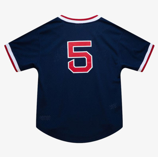 Men's Nomar Garciaparra Navy Boston Red Sox Cooperstown Collection  Authentic Batting Practice Player Jersey