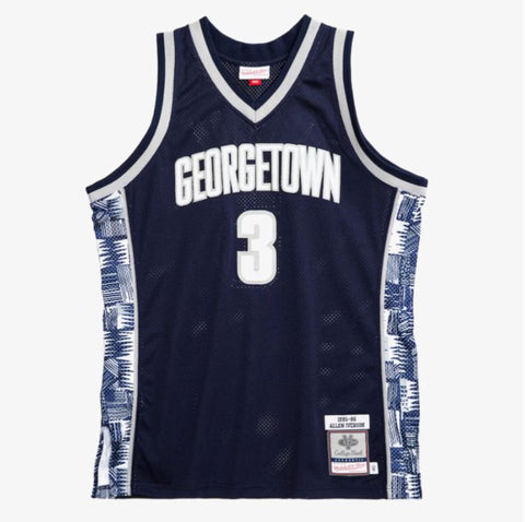 Mitchell & Ness NCAA Allen Iverson Georgetown Hoyas 1995/96 AUTHENTIC Jersey - Navy