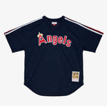 Men's Reggie Jackson Navy California Angels Cooperstown Collection Authentic Pullover Jersey
