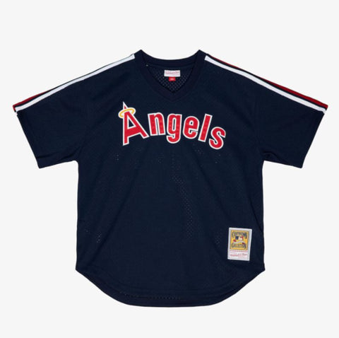 Men's Reggie Jackson Navy California Angels Cooperstown Collection Authentic Pullover Jersey