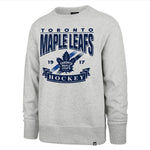Toronto Maple Leafs NHL Crossroad Headline Crewneck - Grey