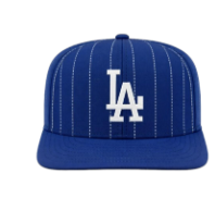47 MLB Hitch Rawlings Pinstripe Adjustable Hat - Royal Blue