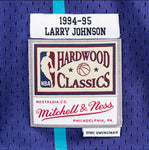 Mitchell & Ness Men's NBA Charlotte Hornets Larry Johnson 1994-95 Hardwood Classics Swingman Jersey - Purple