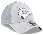 Kansas City Chiefs New Era Rubber Front 39THIRTY Flex Hat - Gray