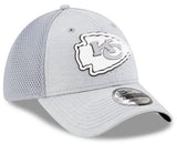 Kansas City Chiefs New Era Rubber Front 39THIRTY Flex Hat - Gray