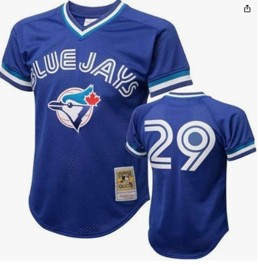 Joe Carter Toronto Blue Jays Mitchell & Ness Authentic 1993 BP Jersey