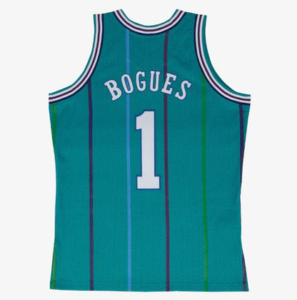 Mitchell & Ness Men's NBA Charlotte Hornets Muggsy Bogues 1992-93 Hardwood Classics Swingman Jersey - Teal