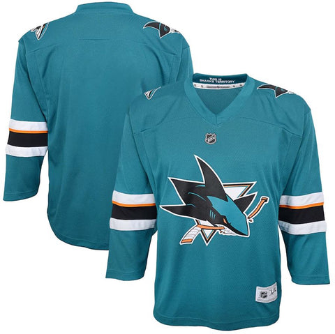 Fanatics - Youth San Jose Sharks BLANK Home Replica Jersey - Teal