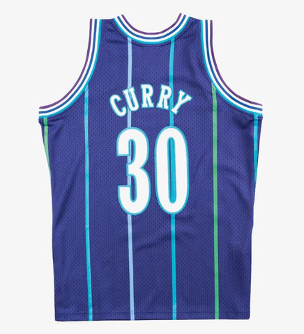 Mitchell & Ness Men's NBA Charlotte Hornets Dell Curry 1994-95 Hardwood Classics Swingman Jersey - Purple