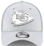Kansas City Chiefs New Era Rubber Front 39THIRTY Flex Hat - Gray