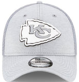 Kansas City Chiefs New Era Rubber Front 39THIRTY Flex Hat - Gray
