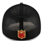 Men's New Era Graphite/Scarlet San Francisco 49ers 2021 NFL Draft Trucker 39THIRTY Flex Hat