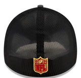 Men's New Era Graphite/Scarlet San Francisco 49ers 2021 NFL Draft Trucker 39THIRTY Flex Hat