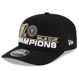 New Era Inter Miami CF 2025 MLS Champions Locker Room 9SEVENTY Stretch Snap Snapback Hat - Black