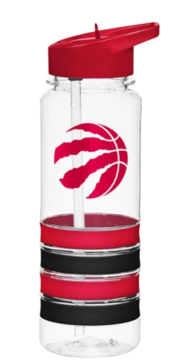 The Sports Vault Compatible with Toronto Raptors NBA Basketball - 25oz. Banded Water Bottle