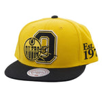 Men's Mitchell & Ness Yellow Edmonton Oilers Stallion Snapback Hat