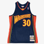 Mitchell & Ness Men's NBA Stephen Curry Golden State Warriors 2009-10 AUTHENTIC Jersey - Navy