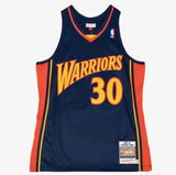 Mitchell & Ness Men's NBA Stephen Curry Golden State Warriors 2009-10 AUTHENTIC Jersey - Navy