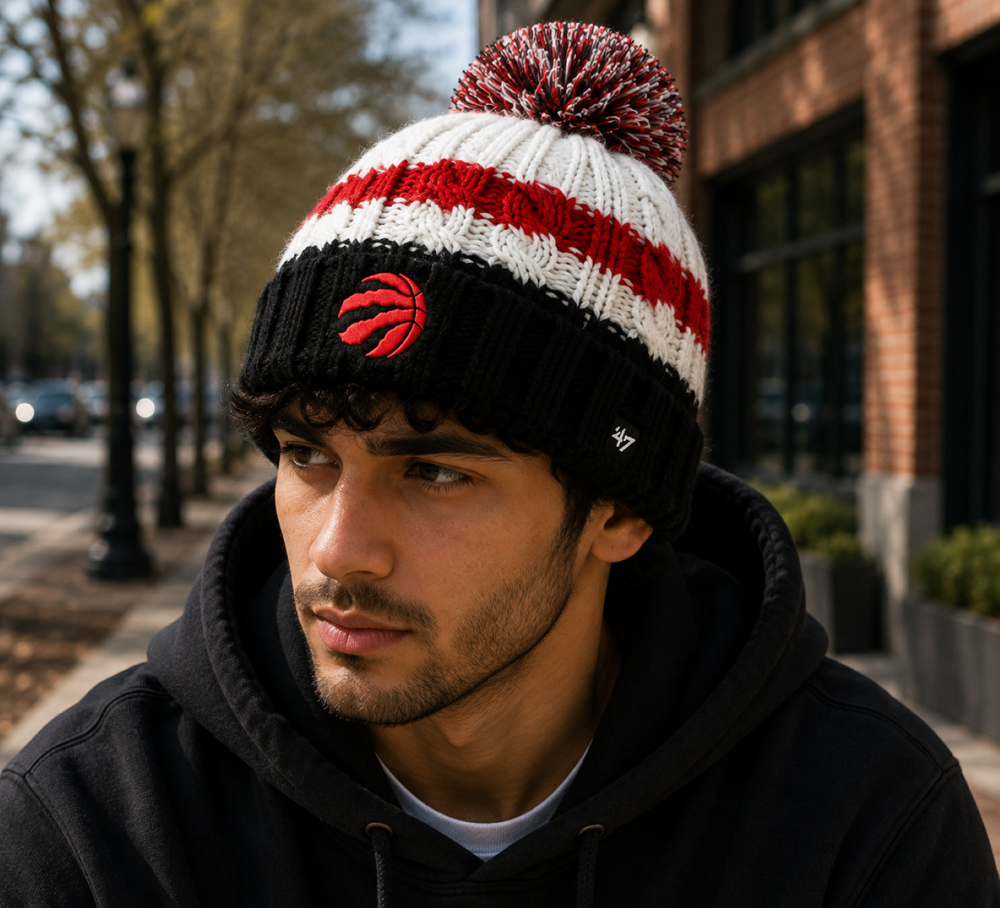 47 Brand NBA Toronto Raptors Ashfield Cuffed Knit Hat - Red