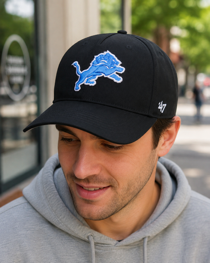 '47 NFL Detroit Lions Attitude Hitch Adjustable Snapback - Black
