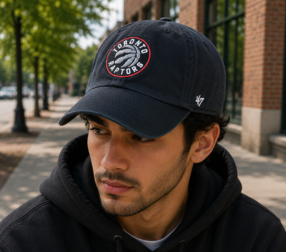 '47 Clean Up NBA Toronto Raptors Adjustable Hat - Black