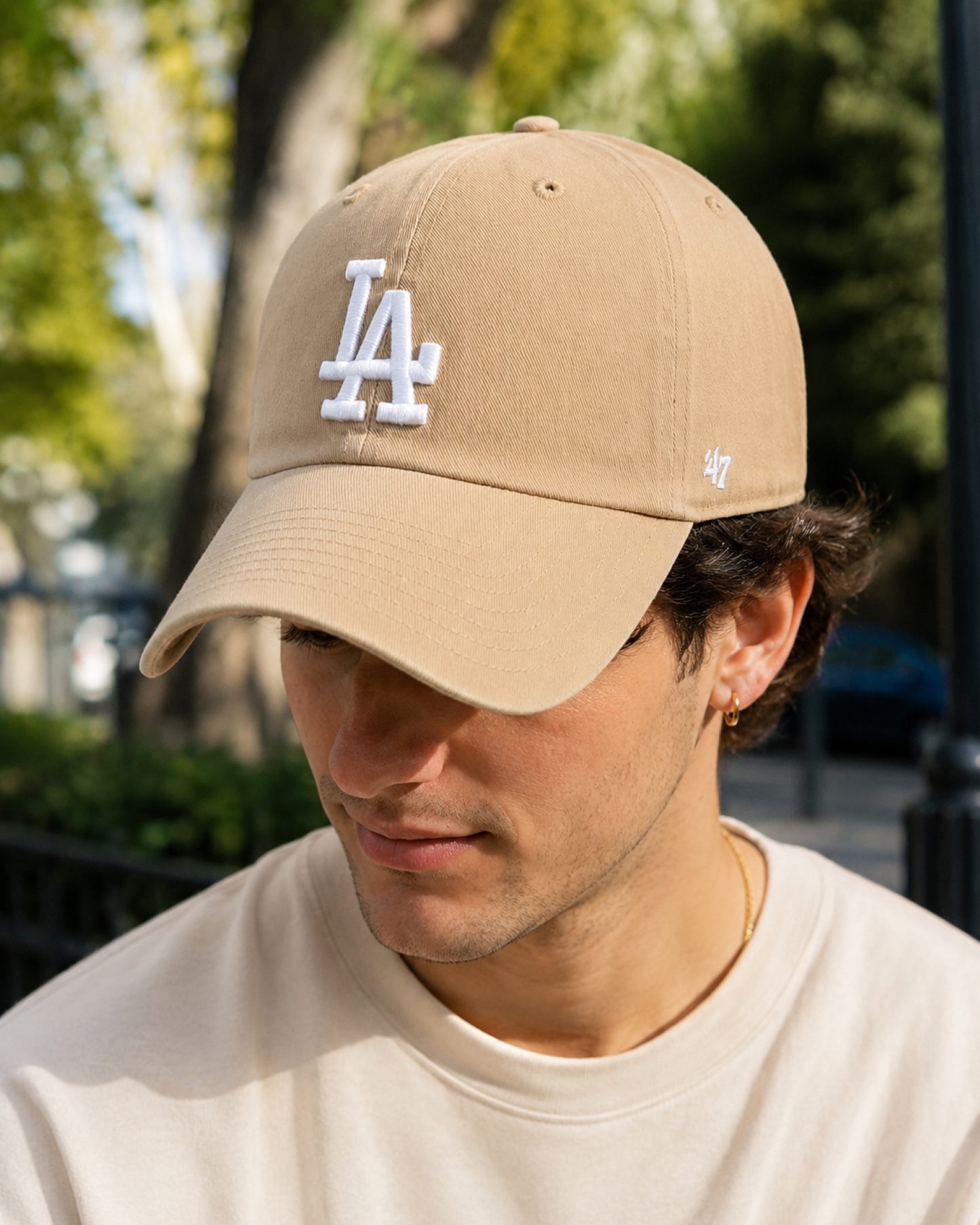 47 Clean Up MLB Los Angeles Adjustable Cap - Khaki