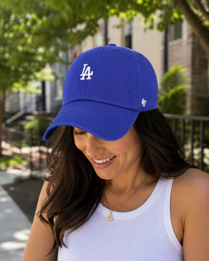 47 MLB Los Angeles Dodgers Base Runner Ballpark Clean Up Adjustable - Blue