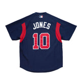 Men's Chipper Jones Navy Atlanta Braves Cooperstown Collection 2003 Authentic Batting Practice Player Jersey