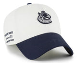 ’47 NHL Vancouver Canucks Contemporary TT Clean Up Adjustable Hat - White/Blue