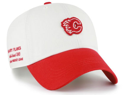 ’47 NHL Calgary Flames Contemporary TT Clean Up Adjustable Hat - White/Red