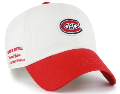 ’47 NHL Montreal Canadiens Contemporary TT Clean Up Adjustable Hat - White/Red