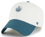 ’47 NHL Edmonton Oilers Contemporary TT Clean Up Adjustable Hat - White/Blue