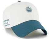 ’47 NHL Edmonton Oilers Contemporary TT Clean Up Adjustable Hat - White/Blue