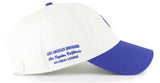 ’47 MLB Los Angeles Dodgers Contemporary TT Clean Up Adjustable Hat - White/Blue