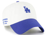 ’47 MLB Los Angeles Dodgers Contemporary TT Clean Up Adjustable Hat - White/Blue