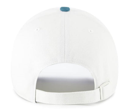 ’47 MLB Los Angeles Dodgers Contemporary TT Clean Up Adjustable Hat - White/Teal