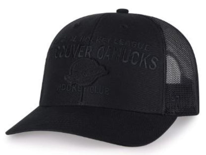 '47 NHL Vancouver Canucks Contemporary Mesh Trucker Hat - Black