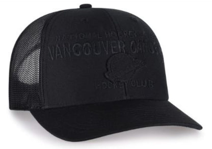 '47 NHL Vancouver Canucks Contemporary Mesh Trucker Hat - Black
