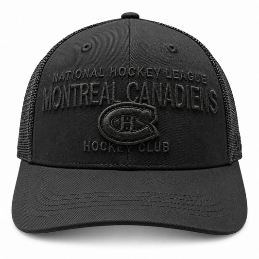 '47 NHL Montreal Canadiens Contemporary Trucker Mesh Adjustable Hat - Black
