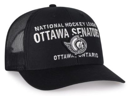 '47 NHL Ottawa Senators Contemporary Mesh Trucker Hat - Black/White