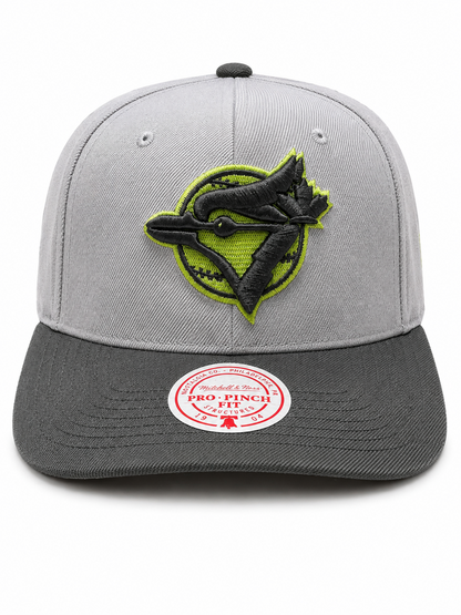 Mitchell & Ness MLB Toronto Blue Jays Cooperstown 1992 World Series Sidepatch Pro Pinch Fit Snapback Hat - Grey/Green