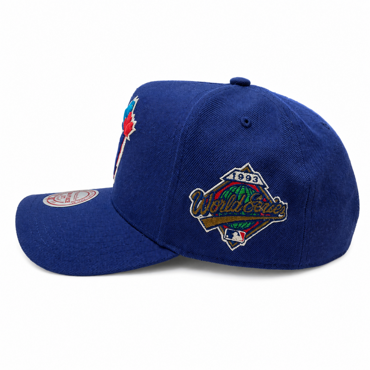 Mitchell & Ness MLB Toronto Blue Jays Cooperstown 1993 WS Sidepatch Pro Pinch Fit Snapback Hat - Blue