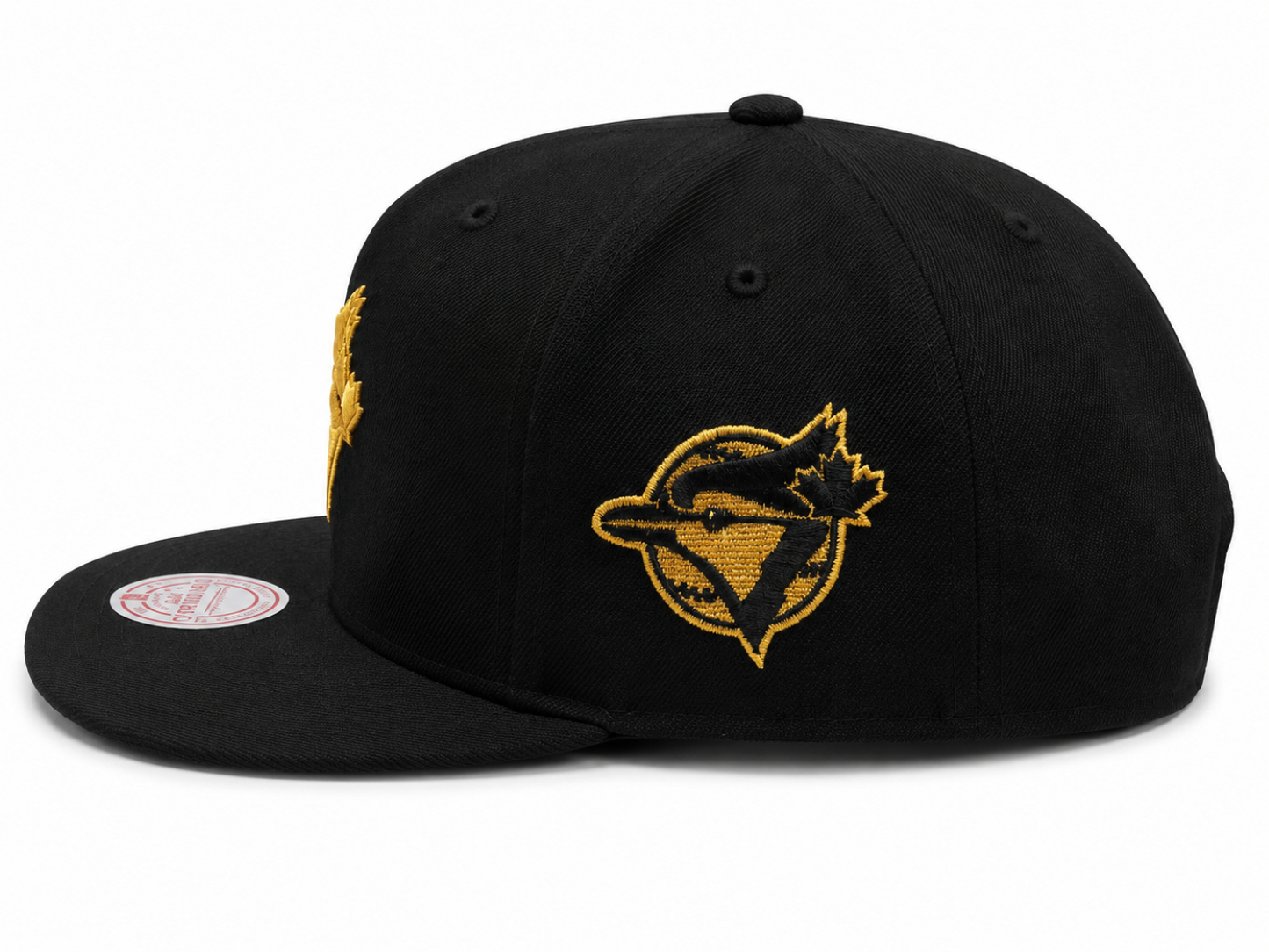 Mitchell & Ness MLB Toronto Blue Jays Cooperstown Sidepatch Original Fit Snapback Hat - Black/Gold