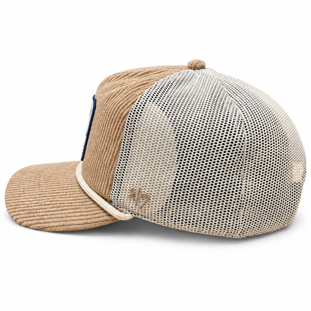 '47 NHL Toronto Maple Leafs Cordlandia Hitch RF Mesh Adjustable Hat - Khaki/White