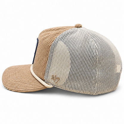 '47 NHL Toronto Maple Leafs Cordlandia Hitch RF Mesh Adjustable Hat - Khaki/White