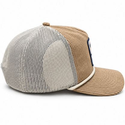 '47 NHL Toronto Maple Leafs Cordlandia Hitch RF Mesh Adjustable Hat - Khaki/White