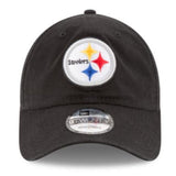 New Era NFL Pittsburgh Steelers 9TWENTY Core Classic 2.0 Adjustable Cap - Black